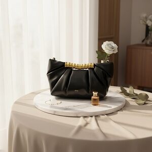 Elegant Black and Gold Women's Bag